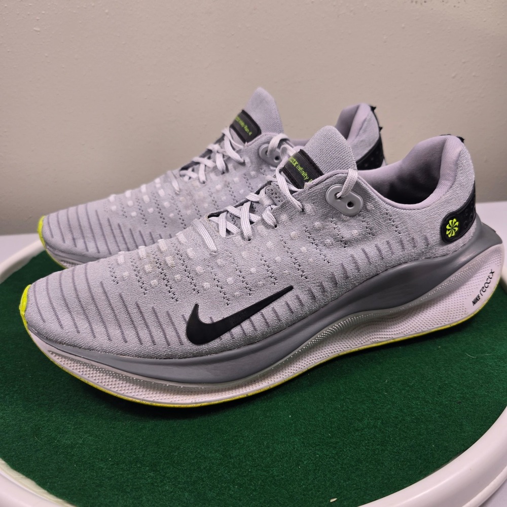Nike ReactX Infinity Run 4 Running Shoes Mens 14 Wolf Grey Volt DR2665-002